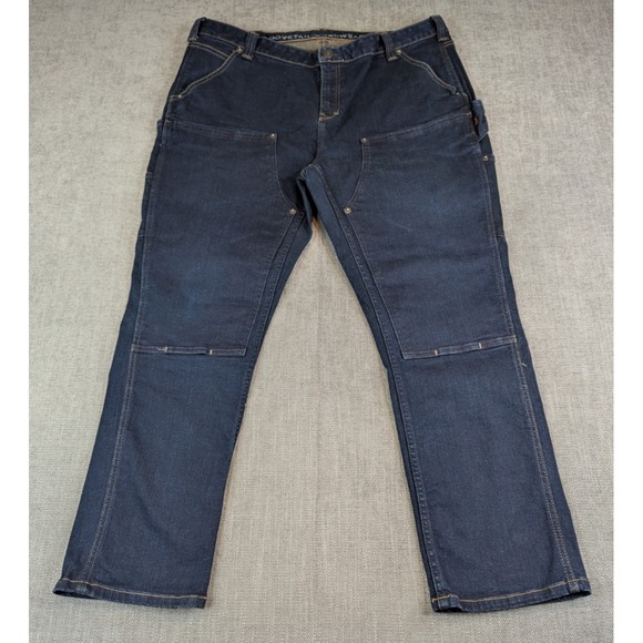 Dovetail Workwear Jeans Womens 24x28 Plus Size Blue The Maven Slim Denim Pants - Picture 2 of 12